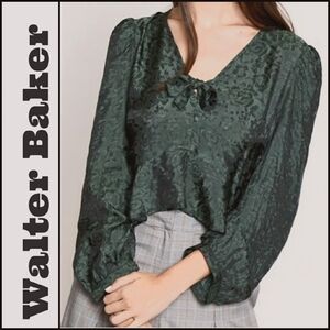 NEW! WALTER BAKER lucita crop bow top small.